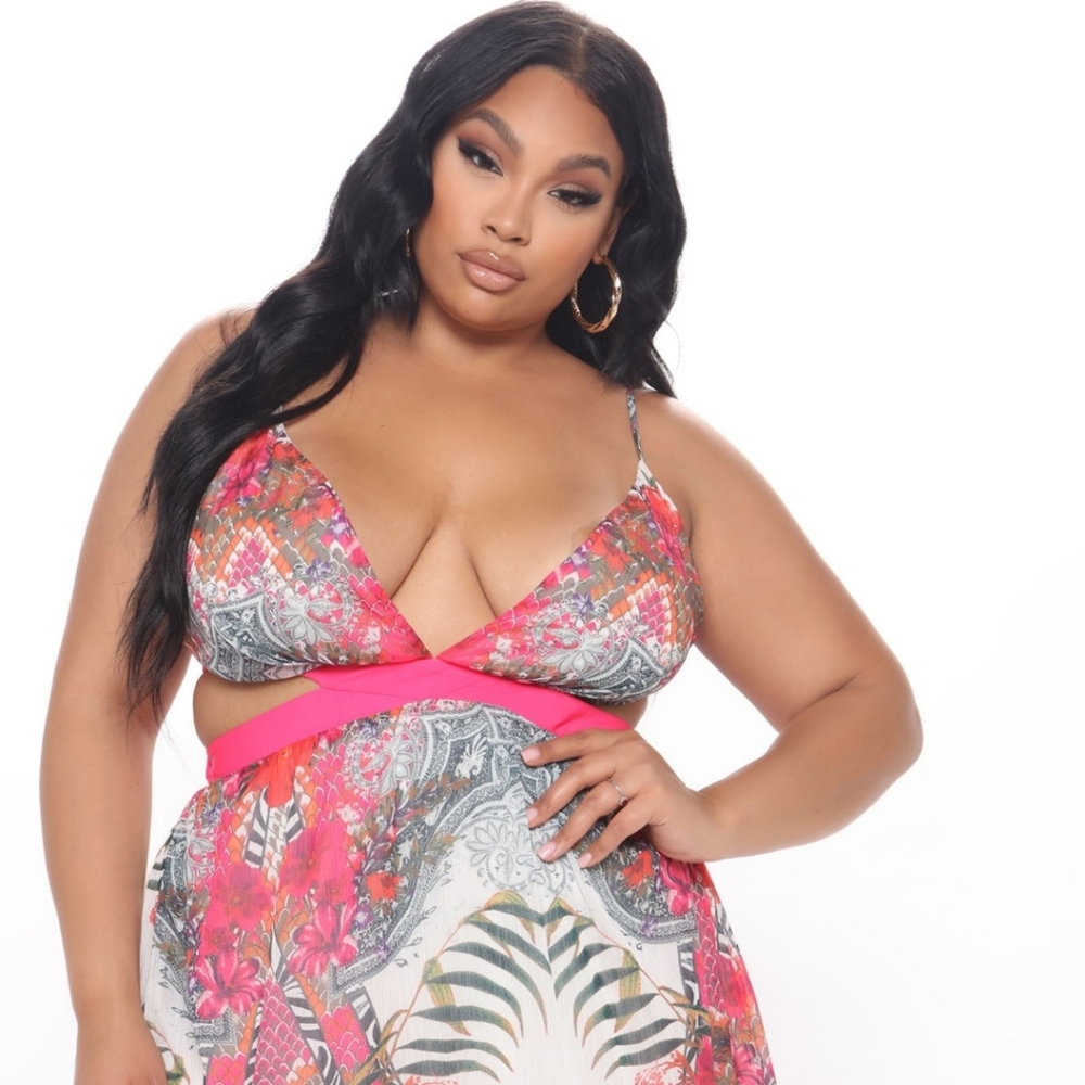 Malibu Sundays Printed Maxi Dress